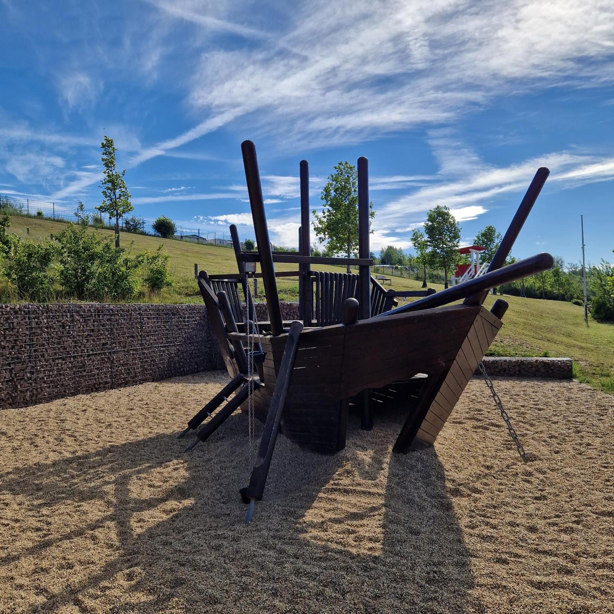 Ferienhaus Seezeit Direkt Am Geiseltalsee Mit Sauna Villa Mucheln Exterior foto